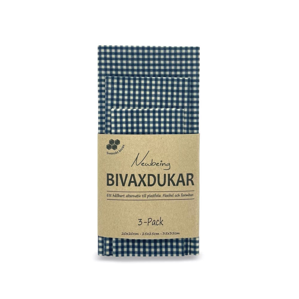 Bivaxduk Ruta Blå 3-pack