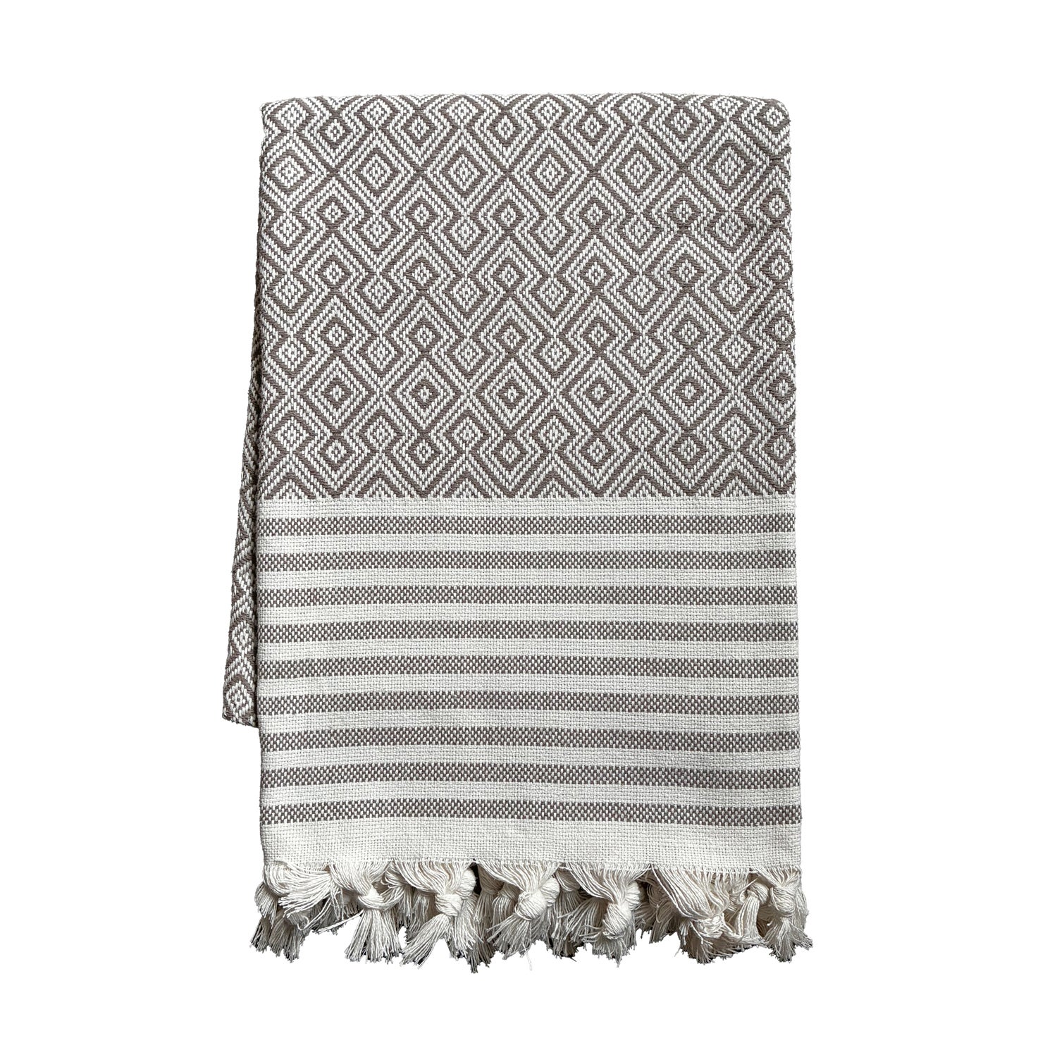Diamond Throw Brown 130x170 cm