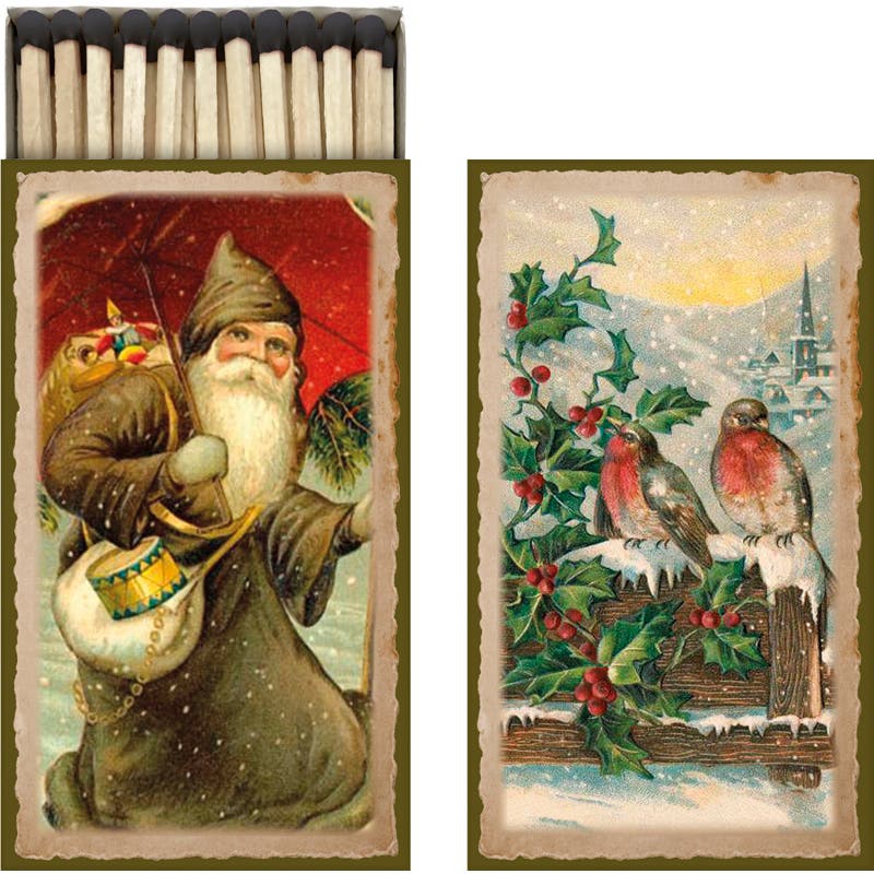 Tändstickor Tomte & Fåglar
