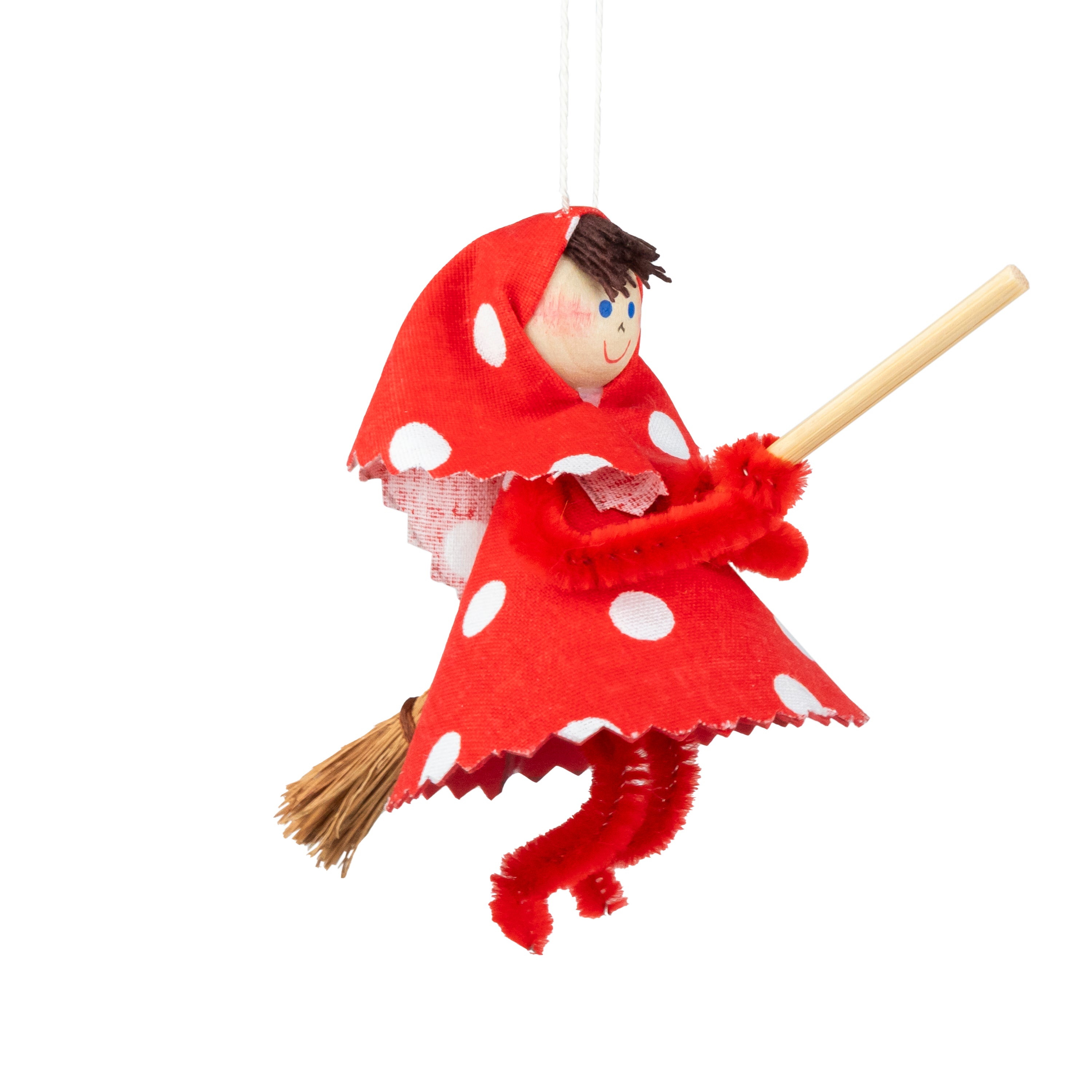 Swedish Easter Ornament Witch Red