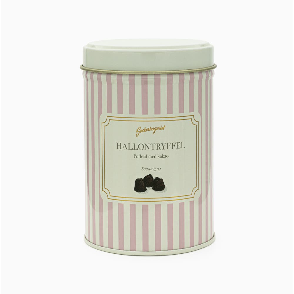 Premium Hallontryffel Plåtburk 100 g