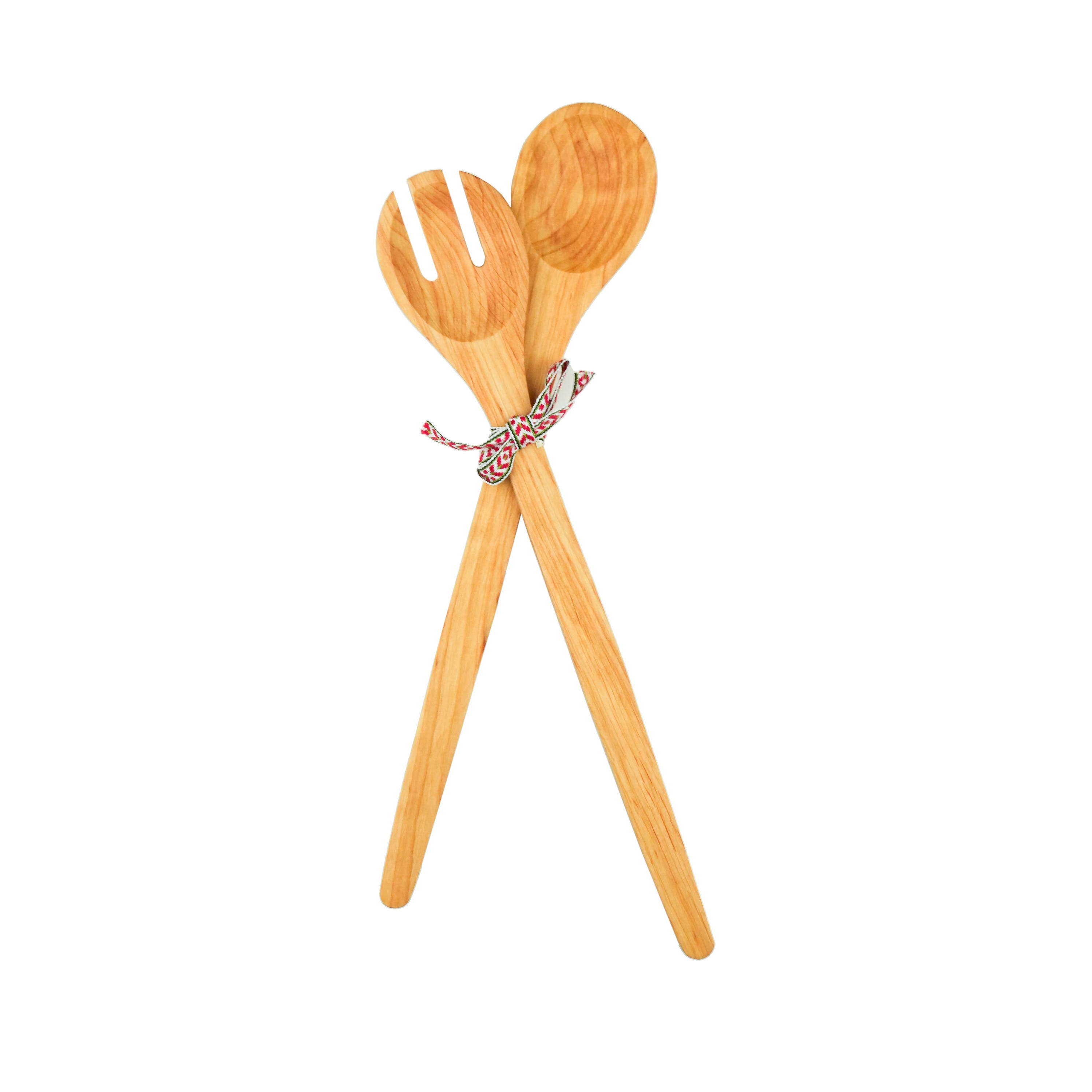 Alder Wood Salad Servers