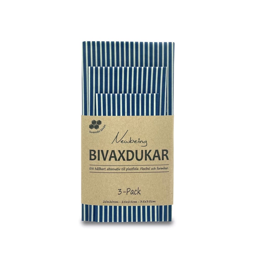 Bivaxdukar Rand Blå 3-pack