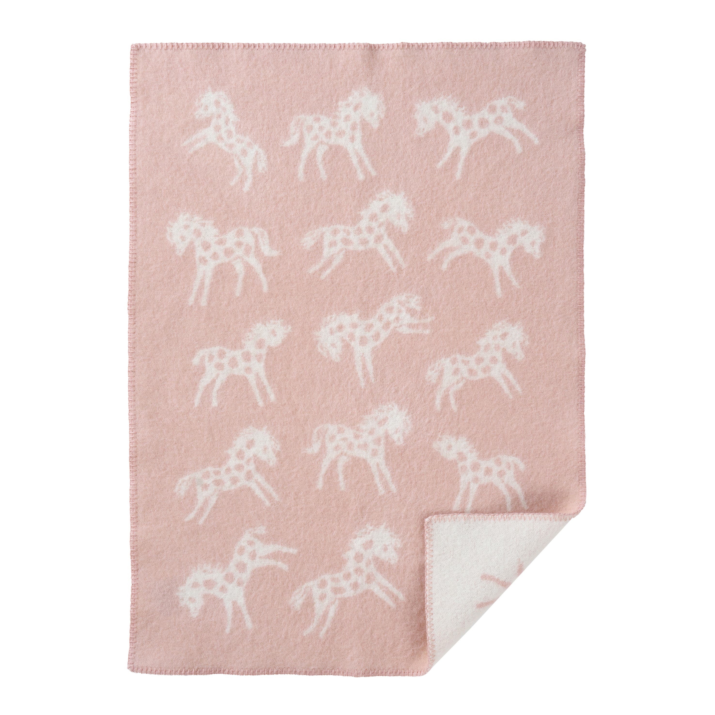 Klippan baby plaid Pony Dusty pink