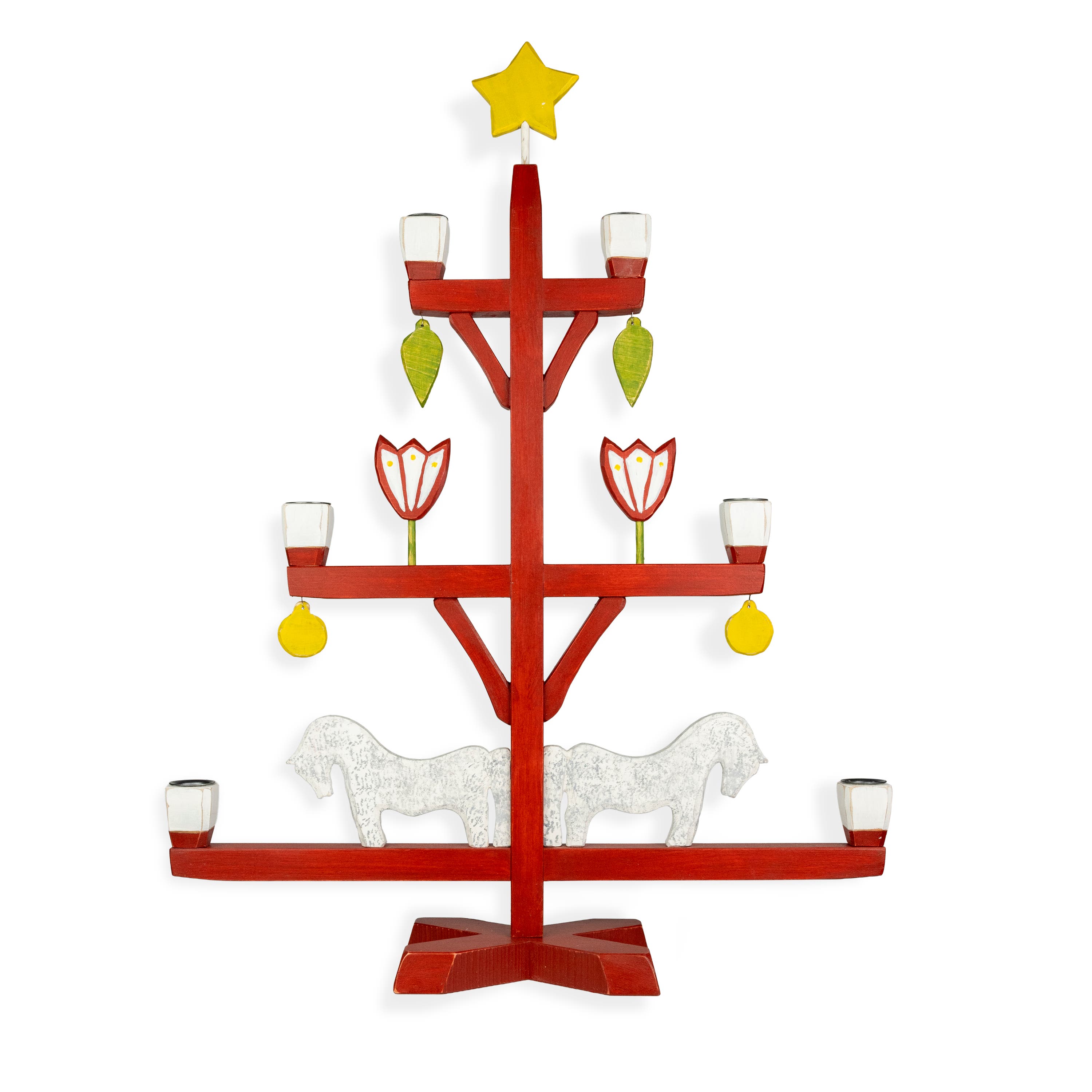 Ljusstake Ljusträd Röd