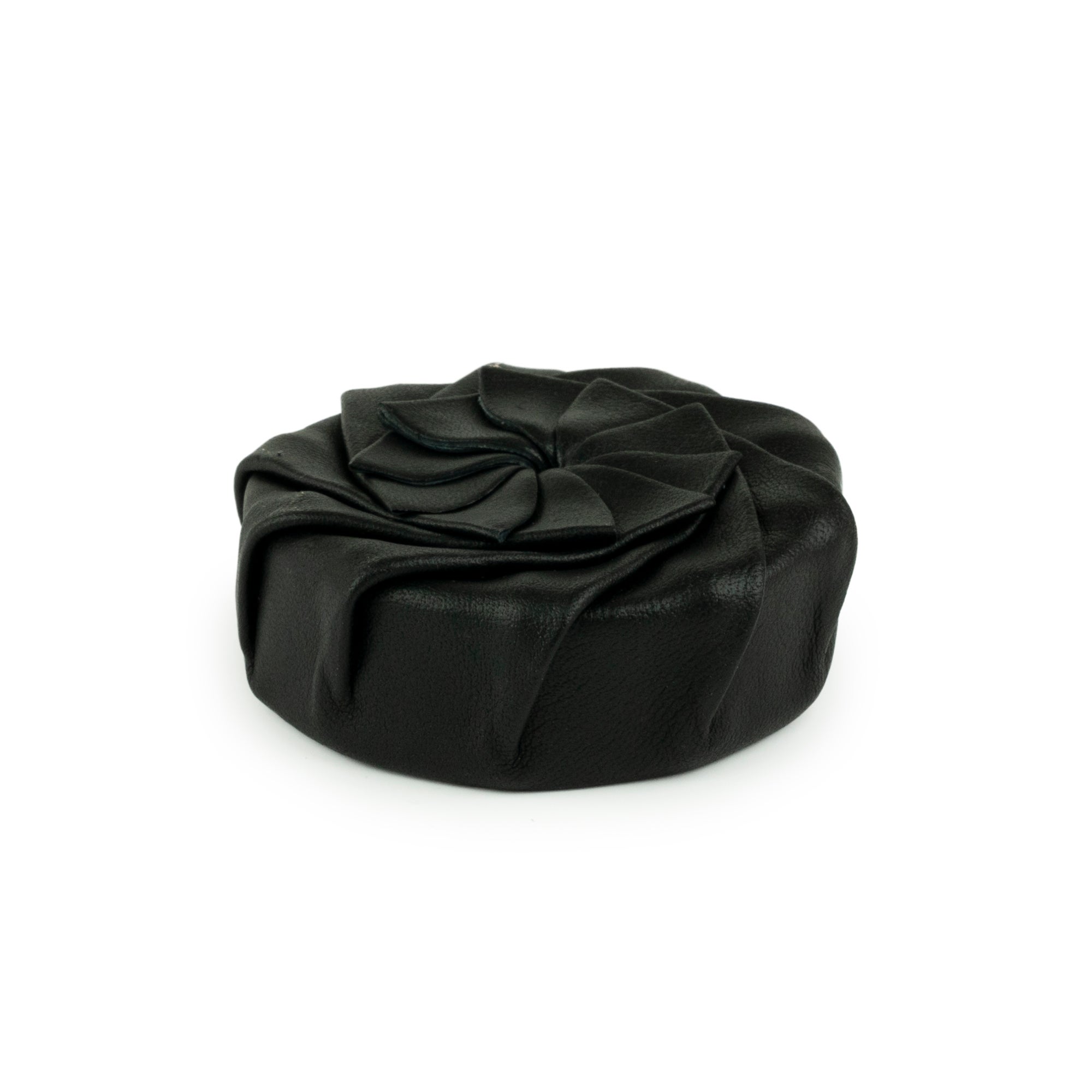 Myntbörs Blomma Svart