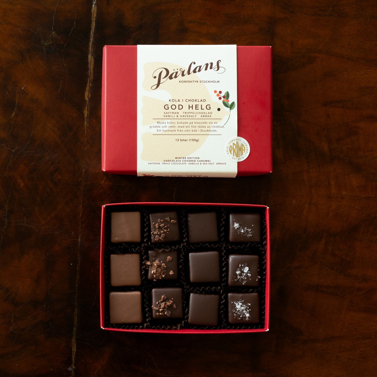 Caramel in Chocolate Holiday Edition – 12 pieces