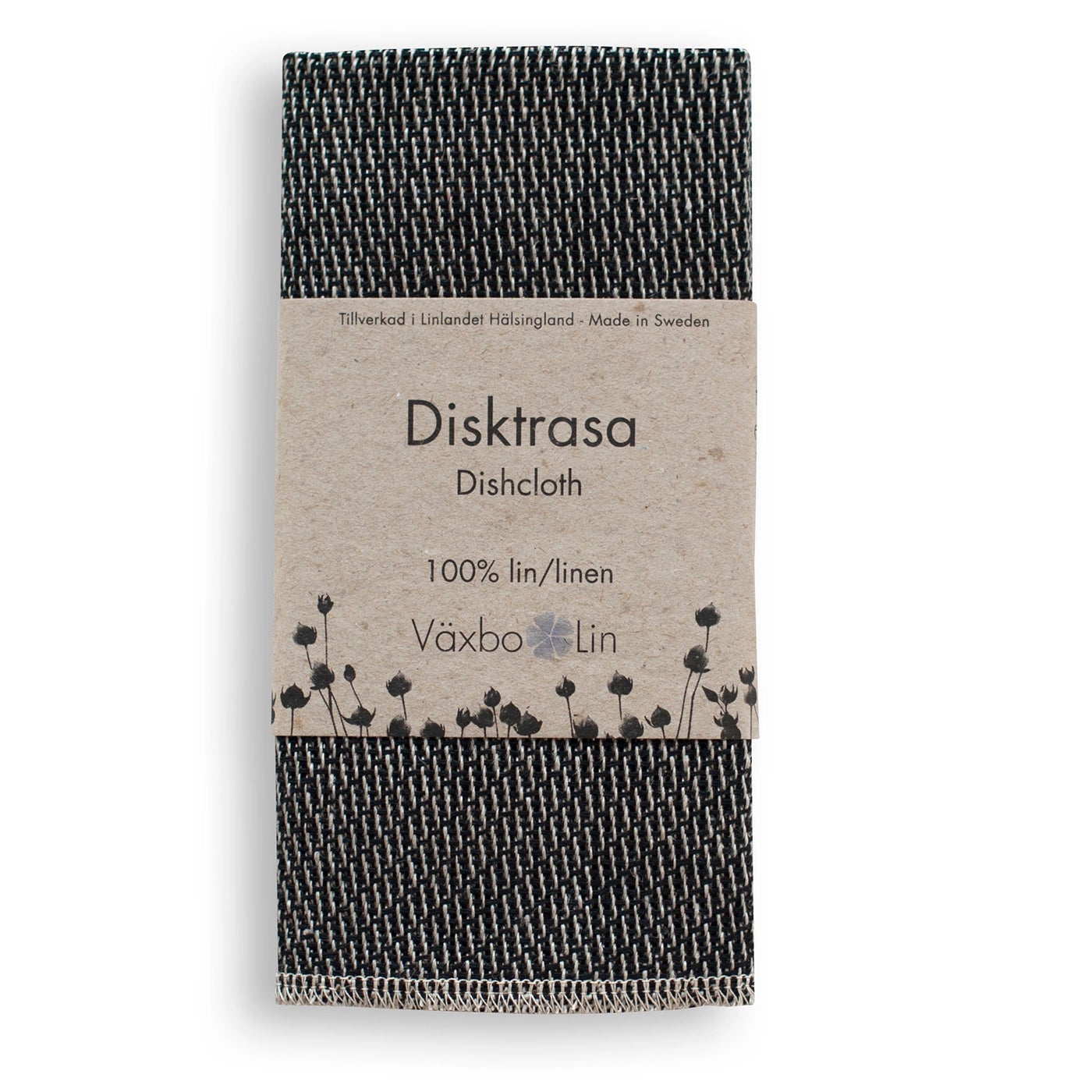 Dish Cloth Växbo Lin Black