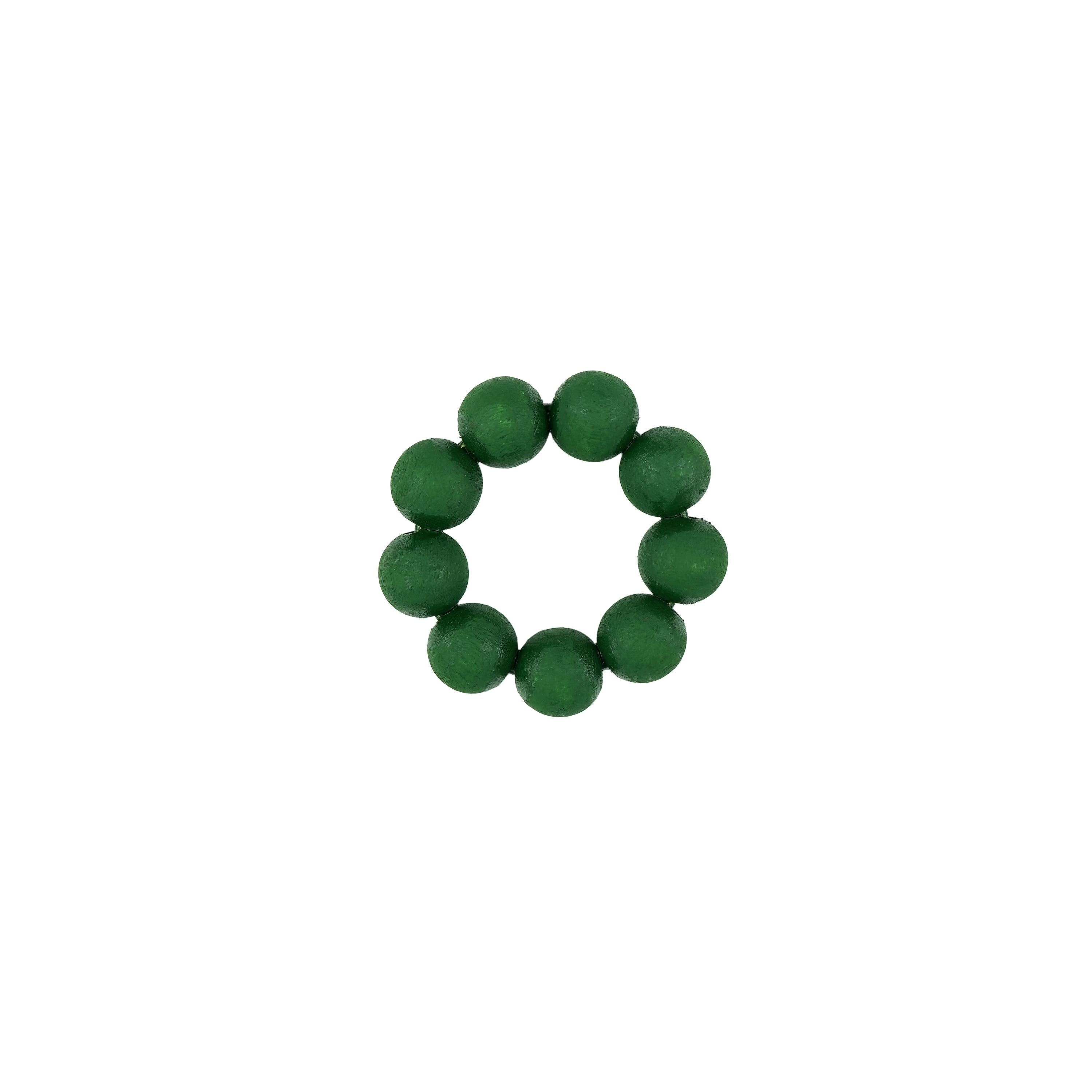 Candle Ring Dark Green
