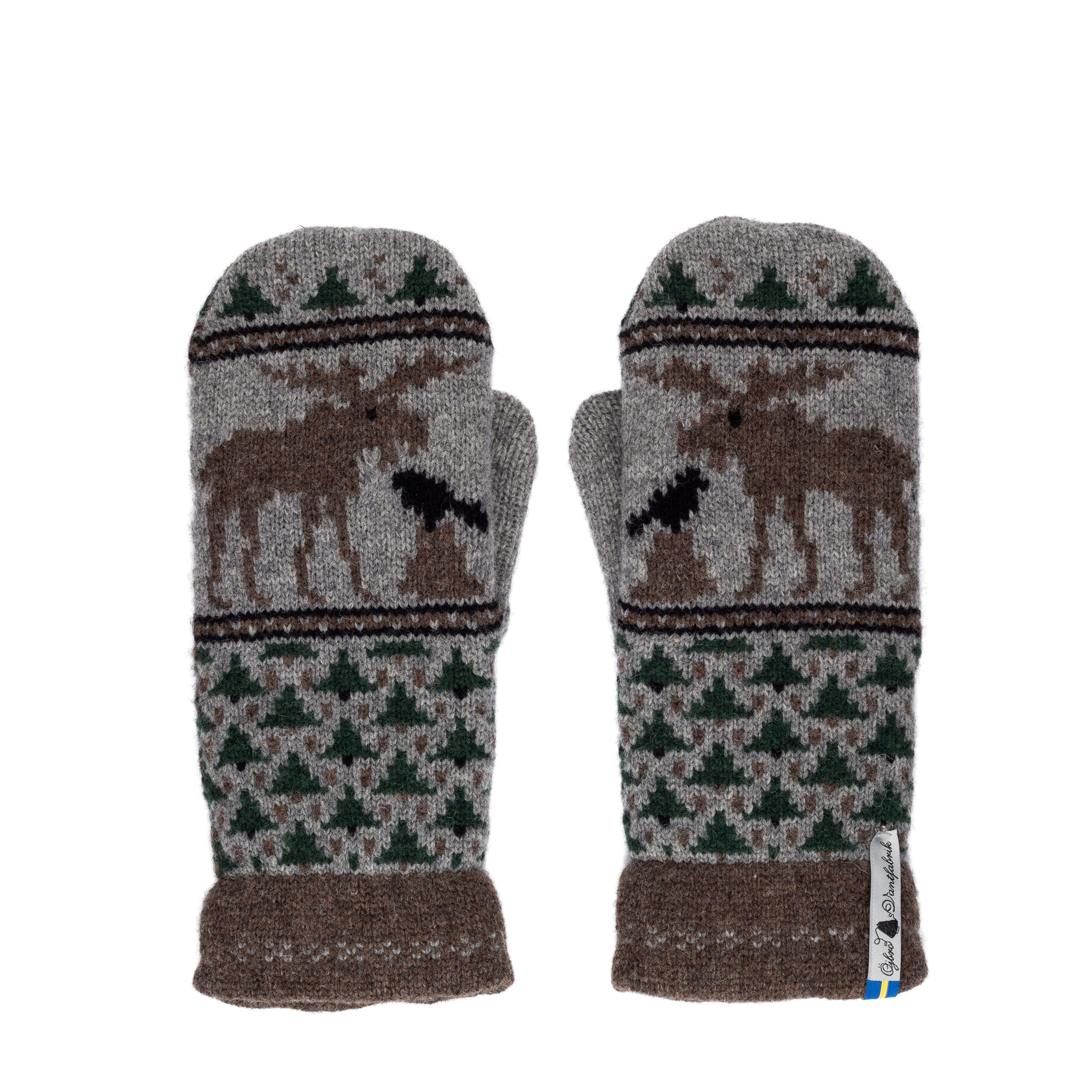 Mittens Merino Wool Skogen