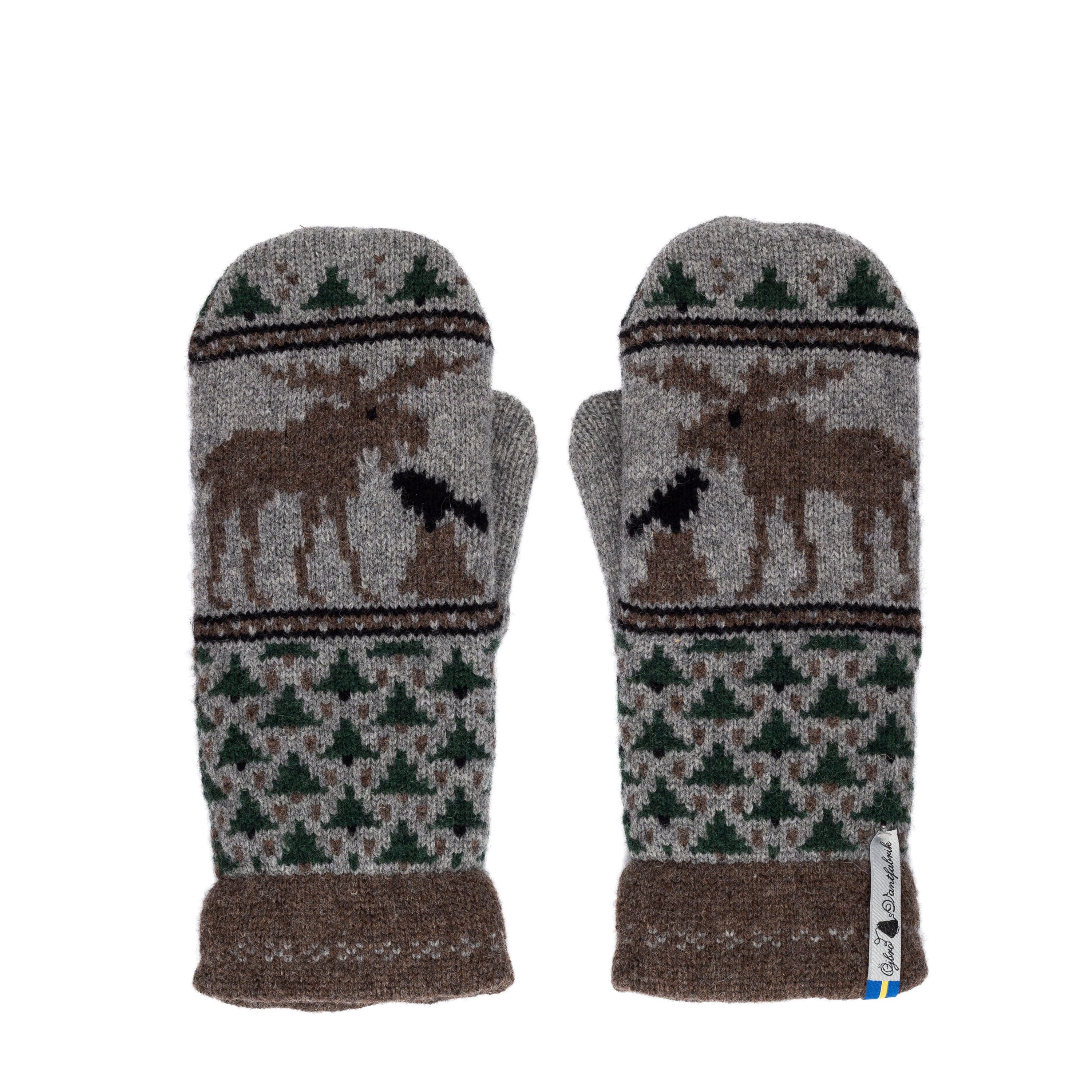 Mittens Merino Wool Skogen