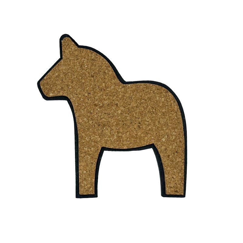 Underlägg Dalahäst Kork