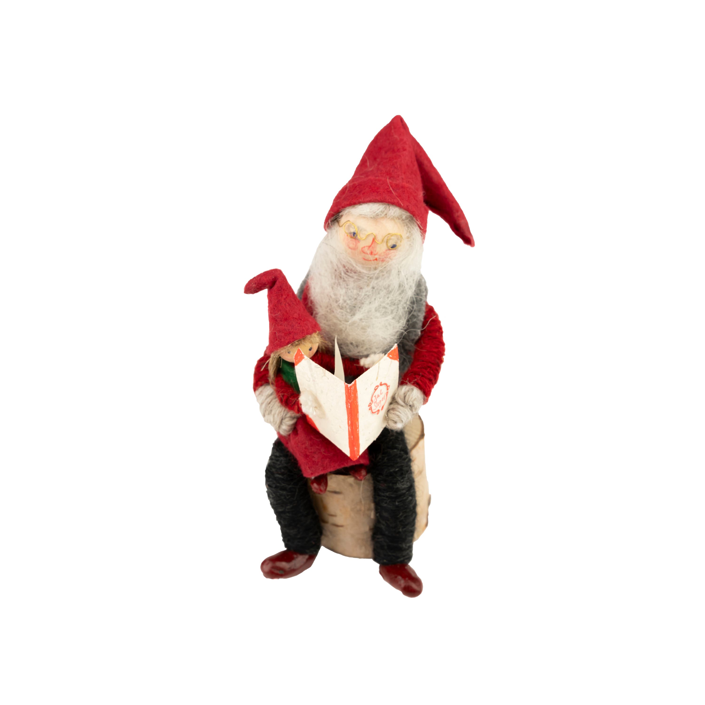 Santa Claus Reading, Wrapped Santa