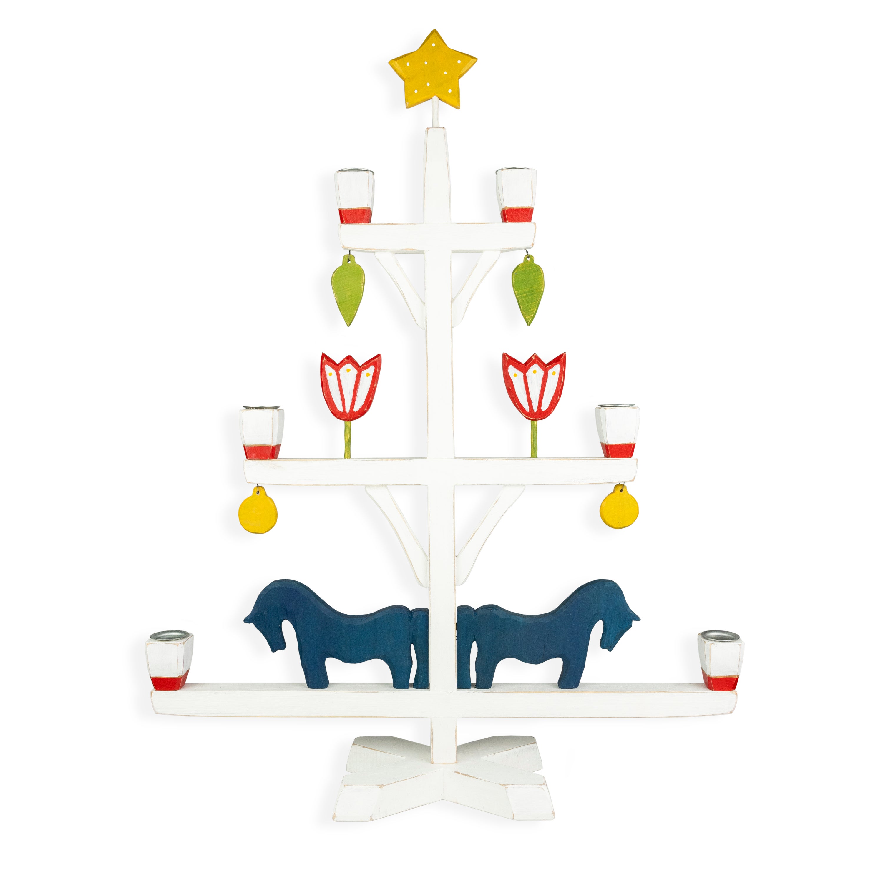 Ljusstake Ljusträd Vit