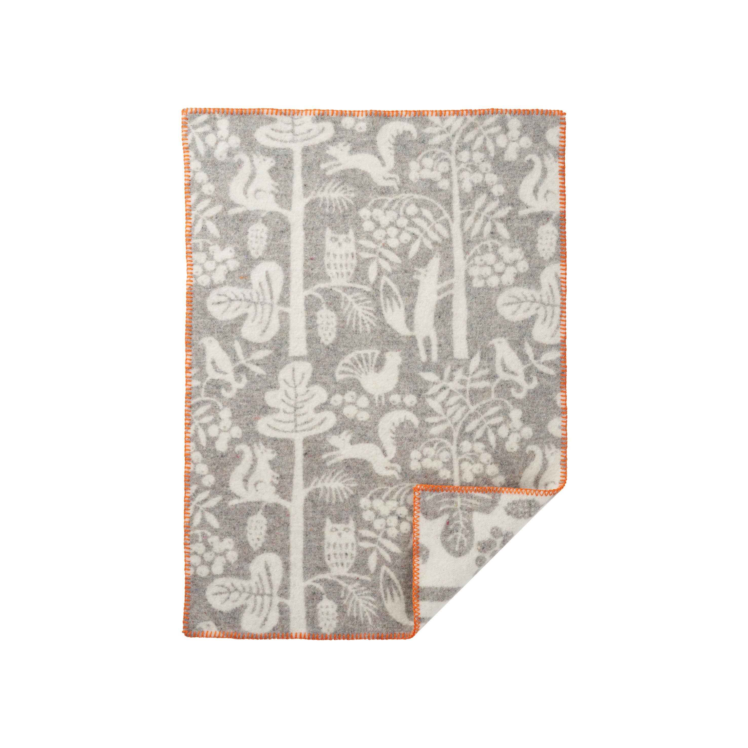 Klippan Baby Blanket Tree Climbers Grey