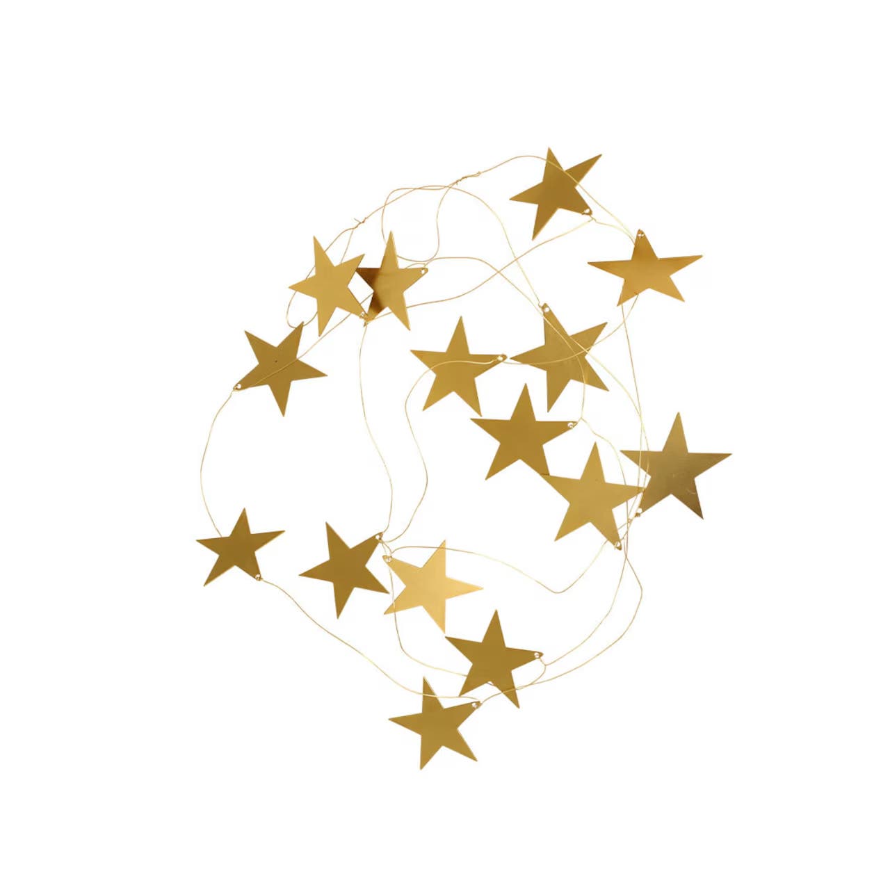 Star Garland Brass