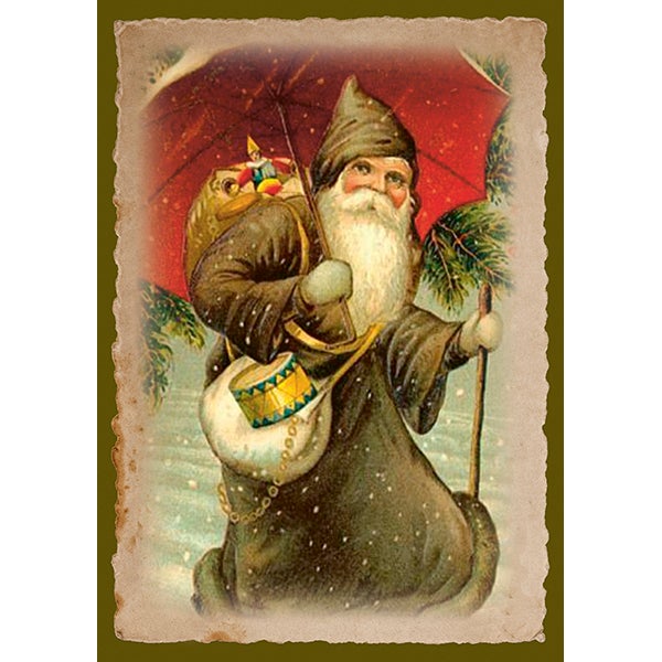 Kort Med Kuvert Tomte 12x17