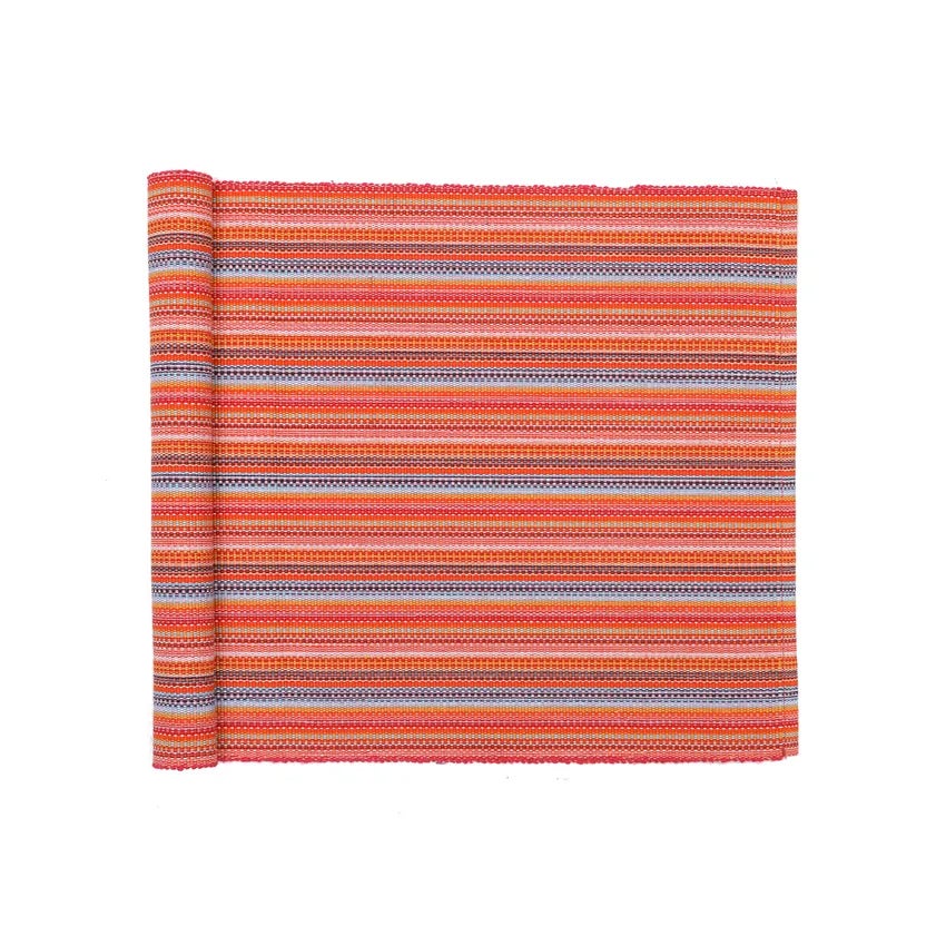 Goa Pink Striped Table Runner 33x120 cm