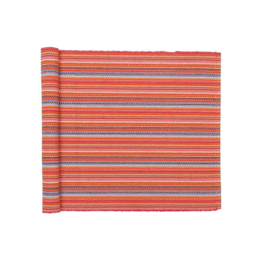 Goa Pink Striped Table Runner 33x120 cm