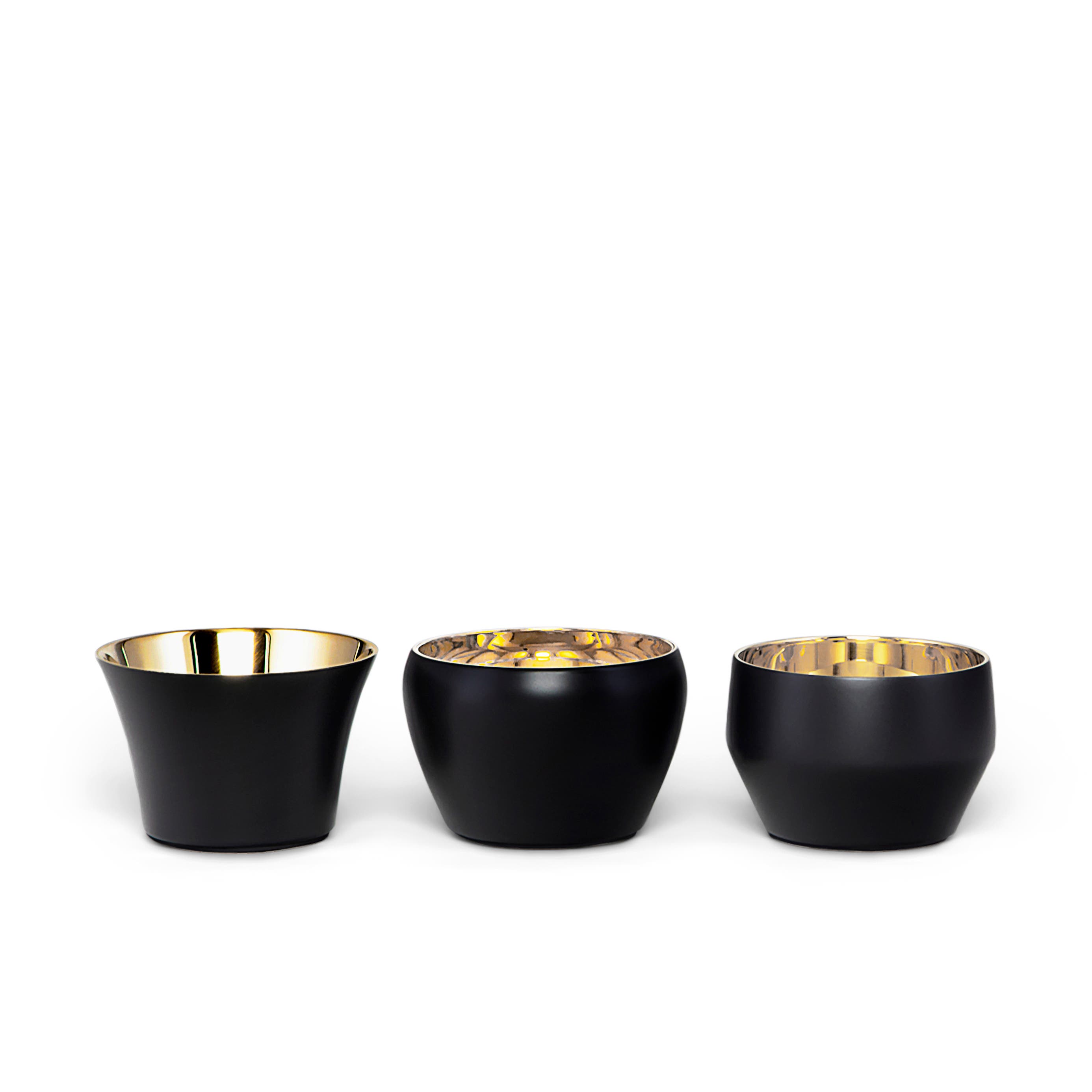 Skultuna Candle Holder Kin 3-Pack Black