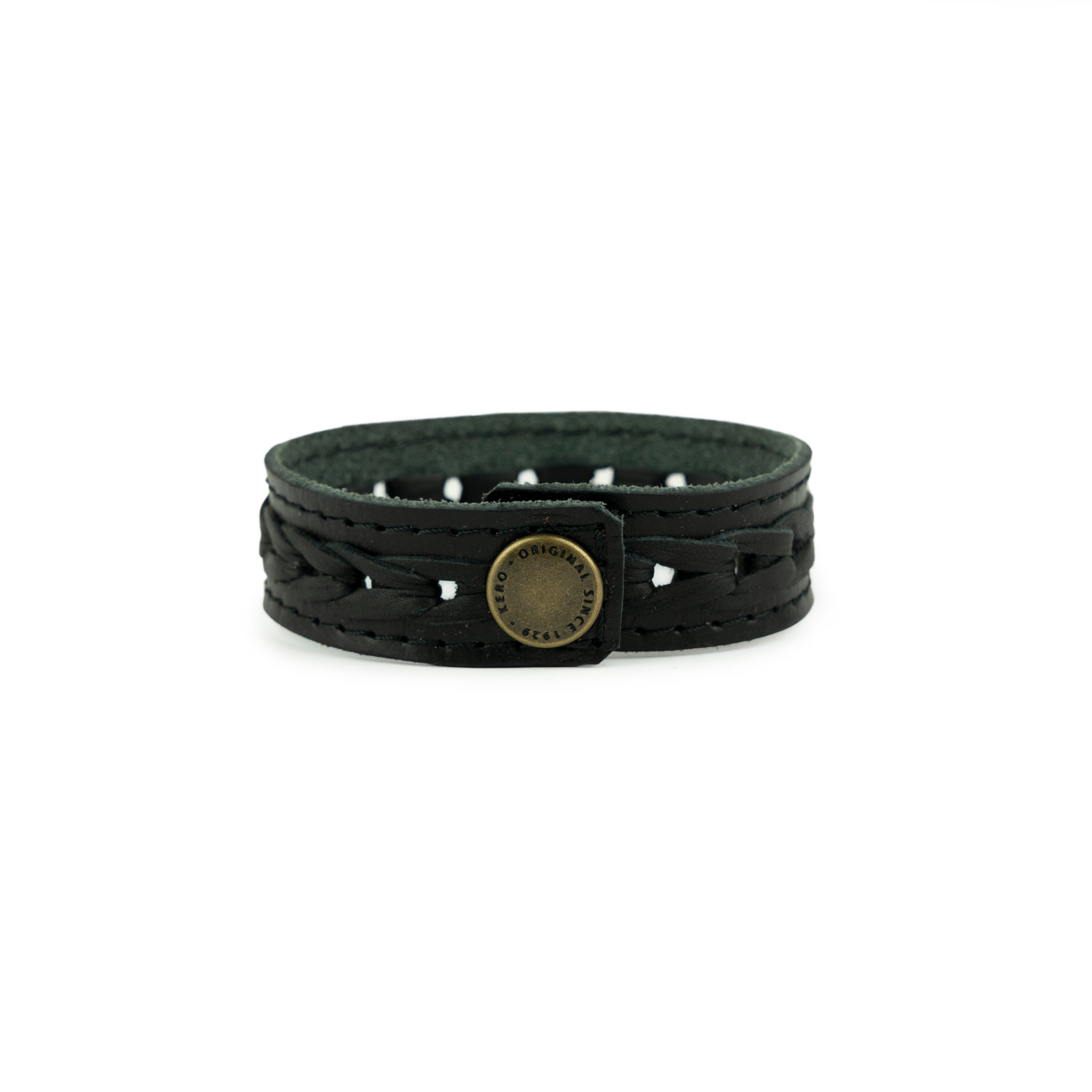 Läderarmband Svart