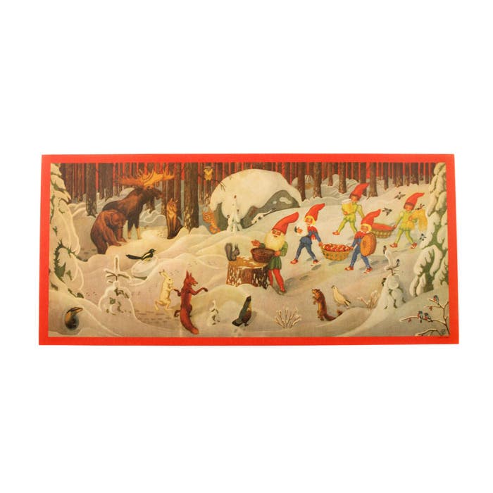 Julbonad Nr 10 Djur och Tomtar