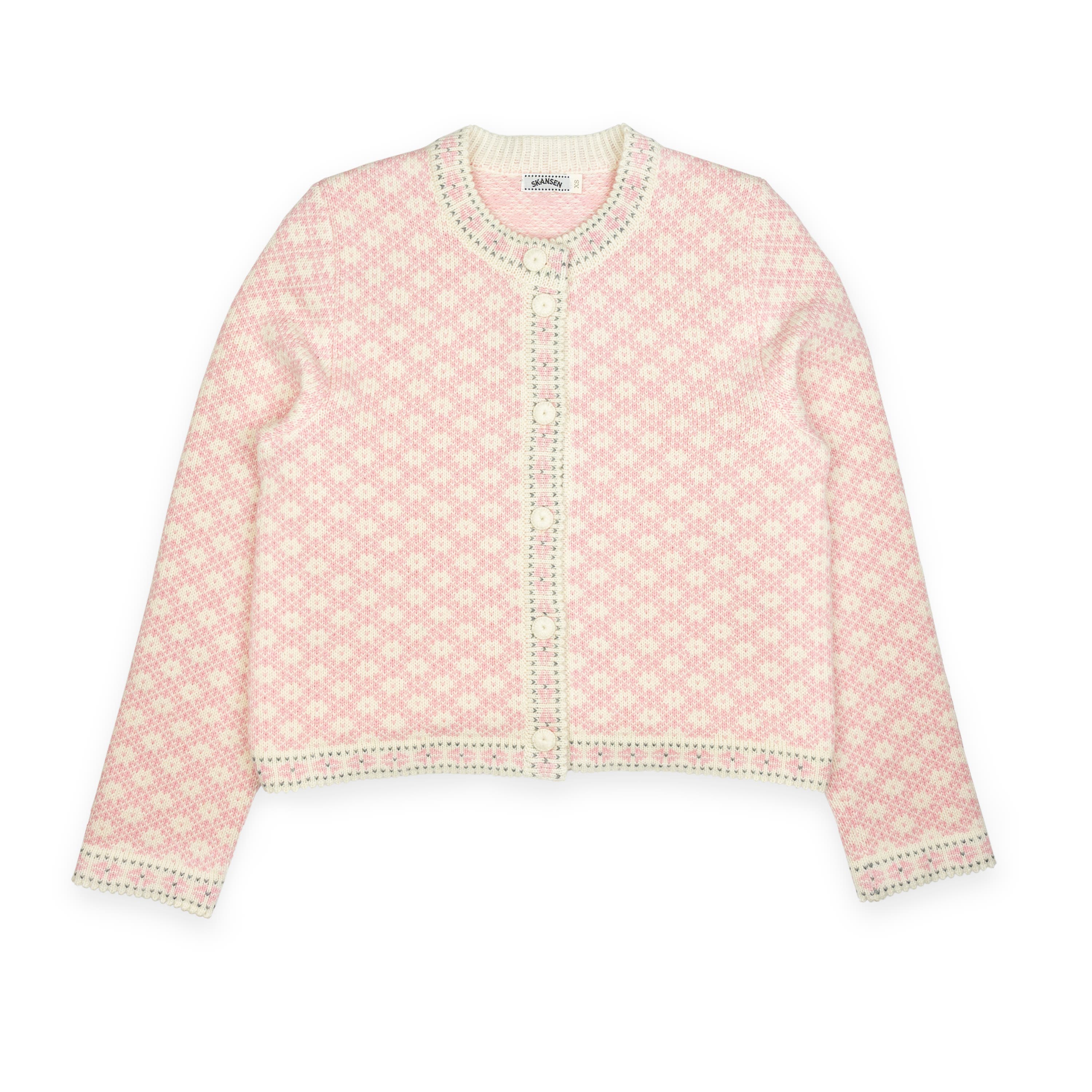 Kofta Skansen 100% Ull Rosa