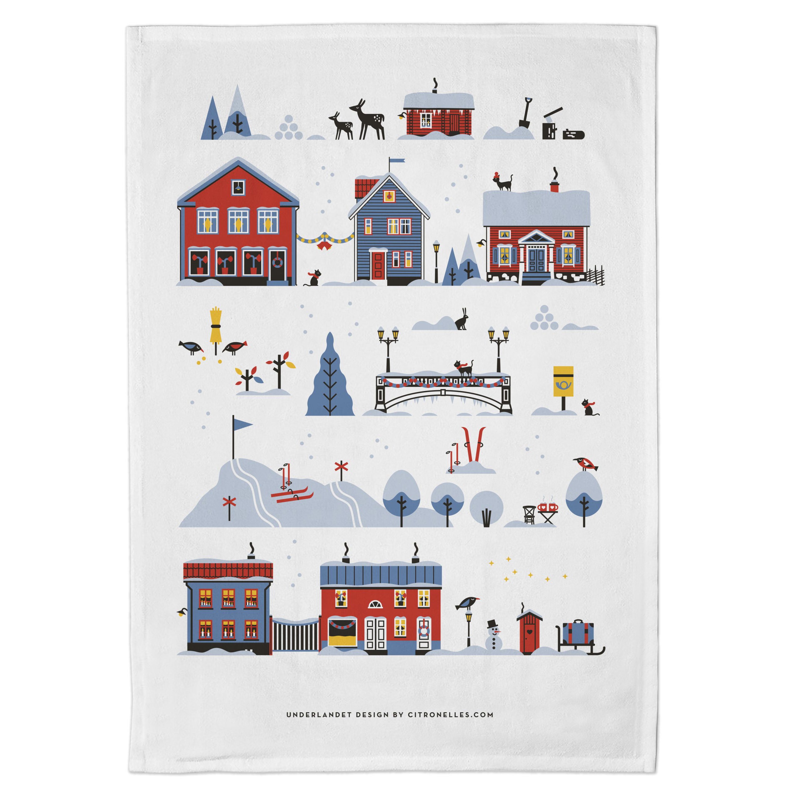 Kökshandduk Scandinavian Winter 50x70