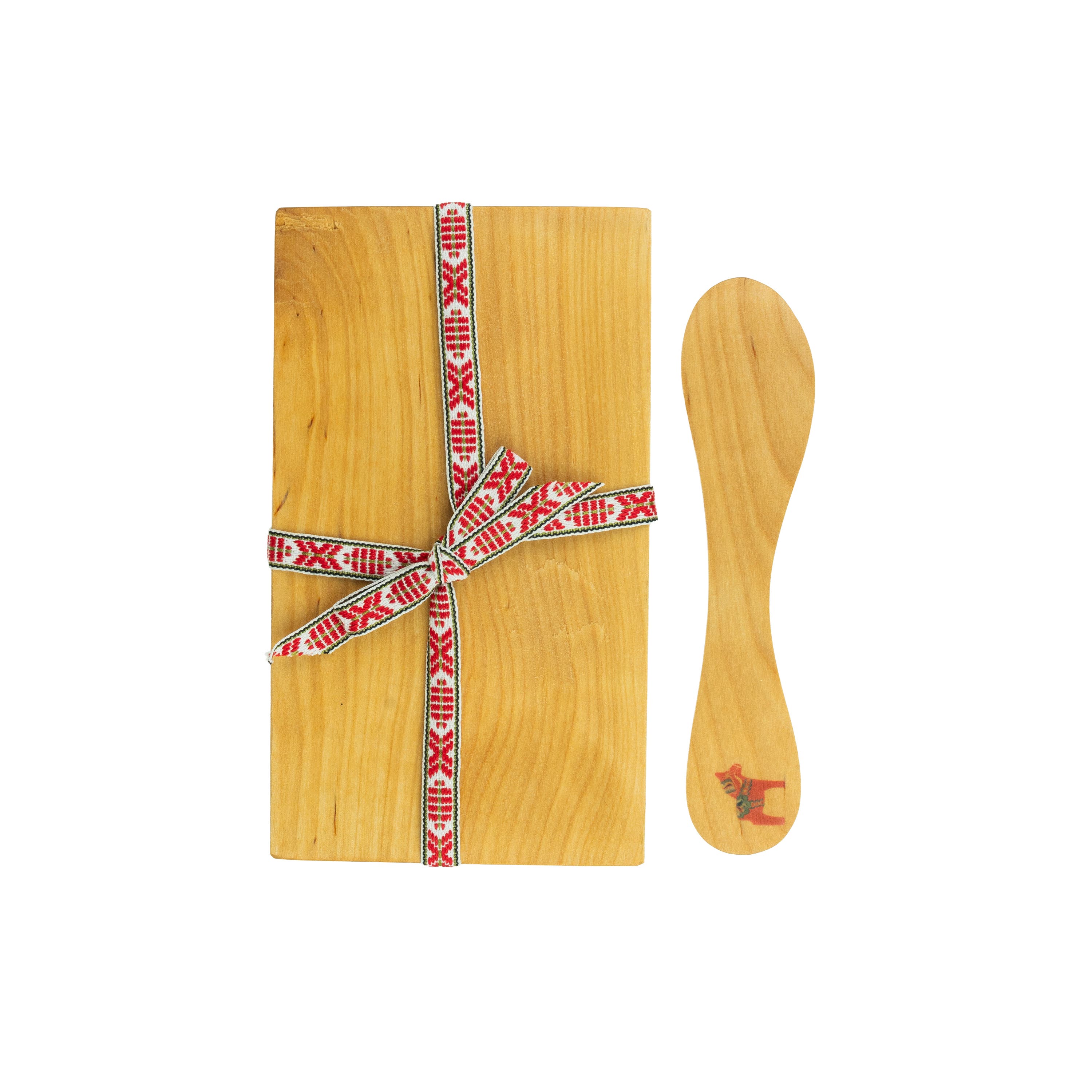 Tray with Butter Knife Dala Horse